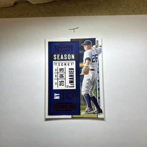 Panini Contenders 2020 - D.J. LeMahieu #55 púrpura - Imagen 1 de 2