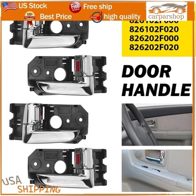 Manija de puerta interior L&R delantera trasera 4 piezas para KIA Spectra Spectra5 2004-2009 cromada Foto 1 de 4