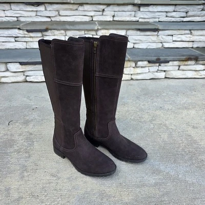 Ariat Sutton II Waterproof Tall Boots Womens 8.5B Brown Suede Leather Full Grain - Image 1 of 4