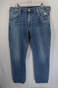 Citizens of Humanity The Gage Jeans Mens 36X29 Blue Denim Distressed Straight - Picture 1 of 11