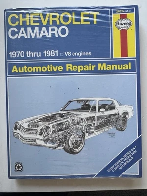 Manual de reparación automotriz Chevrolet Chevy Camaro 1970-1981 V8 Z28 Haynes 24015 Foto 1 de 2