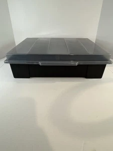 VHS Tape Plastic Storage Box Case With Lid Vintage Alpha holds 20 - Picture 1 of 10