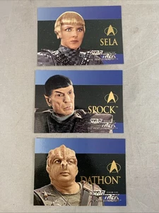 Tarjetas en relieve Star Trek The Next Generation temporada 5 S228-S30 Sela Dathon Spock - Imagen 1 de 13