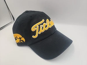 Titleist Iowa Hawkeyes Black Adjustable One Size Hat - '47 Brand Snapback NWT - Picture 1 of 7