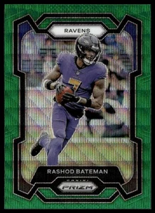 2023 Panini Prizm #20 Rashod Bateman Green Wave Baltimore Ravens - Bild 1 von 2