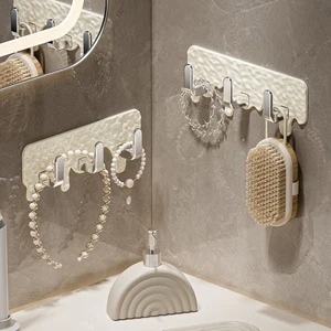 Crochet mural auto-adhésif polyvalent support mural cuisine salle de bain - Photo 1/6