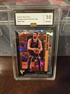 2020-21 Panini Flux Silver Cracked Ice Prizm #34 Kevin Love GM 10 GAS - Bild 1 von 2