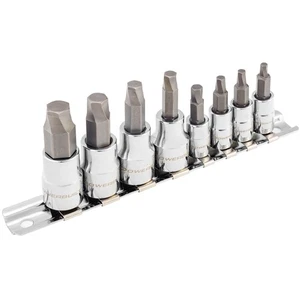 Powerbuilt 8 Piece Zeon Metric Hex Bit Socket Set for Damaged Bolts - 240094 - Picture 1 of 4