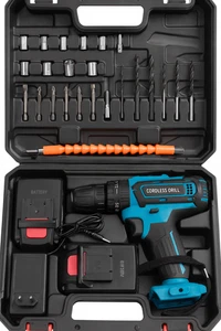 TRAPANO a percussione avvitatore 850W batteria litio perforatore doppia batteria - Foto 1 di 3