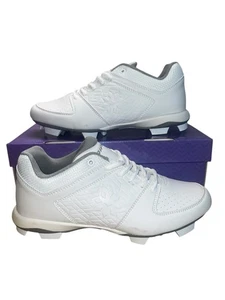 RIP-IT Ringor Diamond Softball Stollen geformt Mädchen weiß/weiß - Größe 10 - Bild 1 von 5