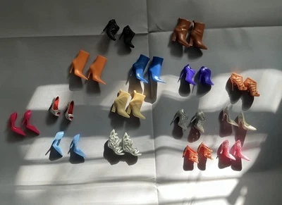 Barbie Basics, Model Muse Shoes Mattel Pumps & Boots Lot 15 Pairs Some Are OOAK - Image 1 of 4