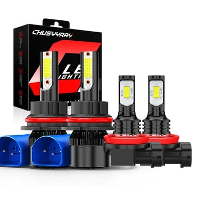 For Mitsubishi Endeavor 2006-2011 4X LED Headlight High Low + Fog Light Bulbs - Image 1 of 4