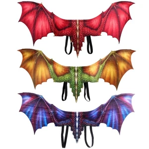 Halloween Dragon Wings Costume Fabric Cosplay Party Carnival Wings for Adults - Bild 1 von 14