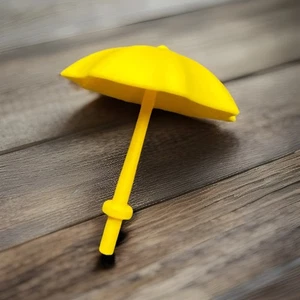 LEGO Duplo Yellow Umbrella Stop Ring Rare Specialty Block for House - Picture 1 of 6