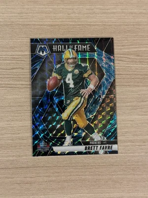 Estuche Brett Favre 2025 Panini Mosaic #293 Genesis SSP Prizm Hit Packers Salón de la fama Foto 1 de 2