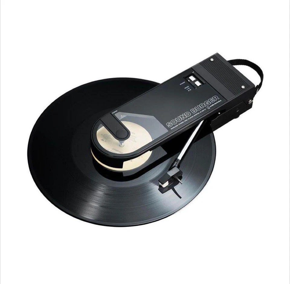 BRAND NEW! Audio-Technica AT-SB727 WH(US) Sound Burger Portable Turntable, Black - Image 1 of 4