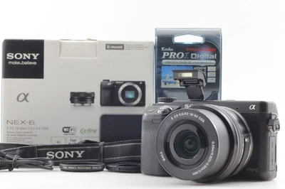 English OK [Near MINT] Sony Alpha NEX-6 16.1MP Digital Camera 16-50mm Lens JAPAN - Image 1 of 4