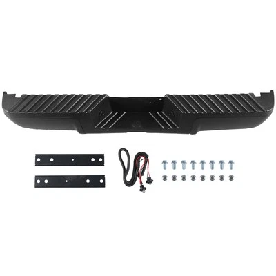 Black Steel Step Bumper Assembly For 2008-2016 Ford F-250 Super Duty w/o Sensor - Image 1 of 4