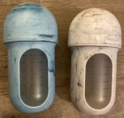 Boon Nursh, Silicone Pouch Bottle Medium, 3 Months+, 2 Bottles, 8 oz Each EUC - Image 1 of 4