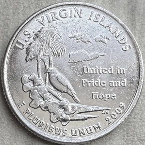 2009 D VIRGIN ISLANDS. U.S. TERRITORY STATE CIRCULATED - Picture 1 of 2