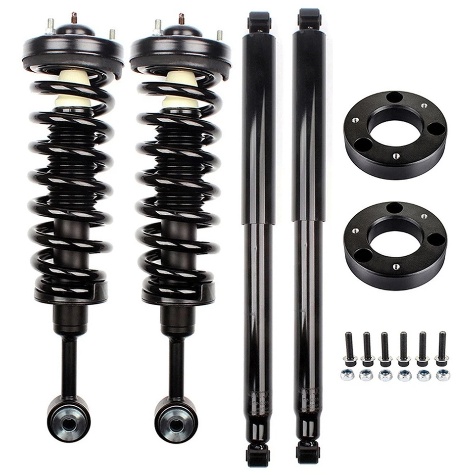 2" Front Leveling Lift Kit + Full shock struts For 2006-2008 Lincoln Mark LT 4WD Foto 1 de 4