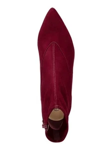 BELLA VITA Womens Burgundy Stephanie Ii Pointed Toe Kitten Heel Booties 5.5 M - Picture 1 of 11