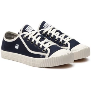 G-Star Rovulc HB Low Sneakers Herringbone Denim Dark Navy UK-8, US-9 EU-42 - Picture 1 of 12