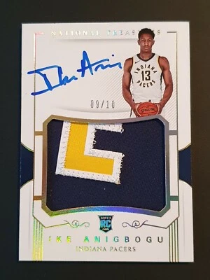 2017-18 National Treasures RPA Gold #143 Ike Anigbogu #09/10 - Image 1 of 2