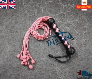 Cat-O-Nine Tails Cowhide Leather Flogger Sturdy 9 Knots Valentines Gift Whip - Picture 1 of 6