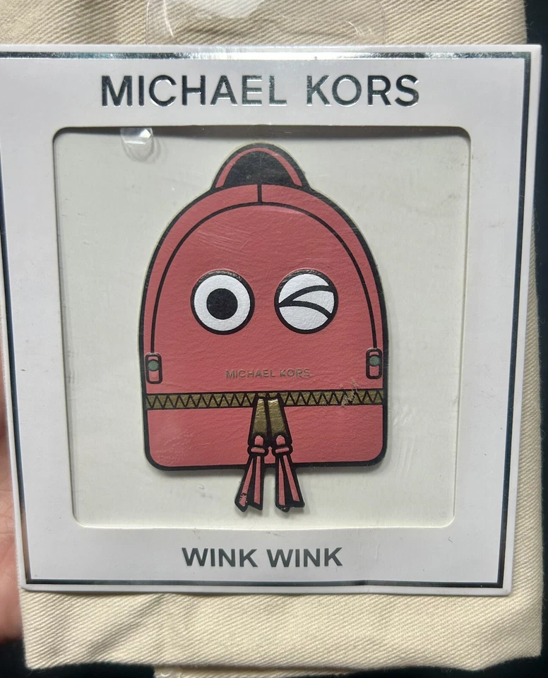 Parche adhesivo de cuero estampado guiño guiño Michael Kors para mujer nuevo con etiquetas Foto 1 de 1