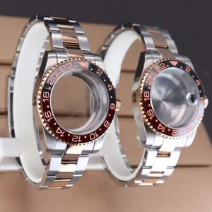 Estuches de reloj de 40 mm con correa de exhibición trasera cristal de zafiro para movimiento Nh35 Nh36 38 - Imagen 1 de 19