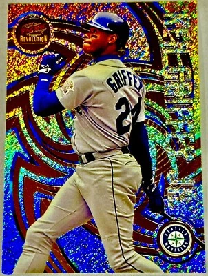 ✨1998 PACIFIC REVOLUTION ⚾️ KEN GRIFFEY JR. #132 REFRACTOR⚡️RARE SSP MINT HOF - Image 1 of 4