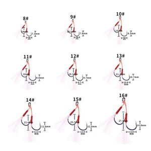 5pcs/pack Fishing Hooks Black Double Hook Steel Jig Bass Tackle Trout 9 Sizes - Picture 1 of 8