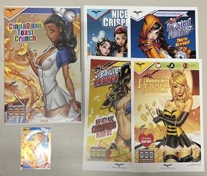Zenescope Monthly Cosplay Box CinnaDjinn Toast Crunch Sticker Metal Card MiniArt - Picture 1 of 6