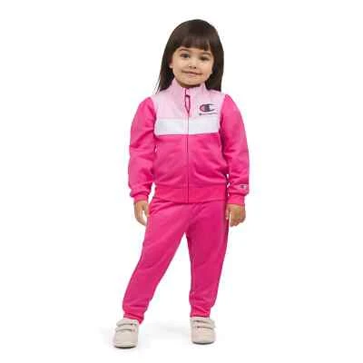 NUEVO Champion Girls Rosa 2 Piezas Conjunto de Pista Activa Talla 2T Foto 1 de 4