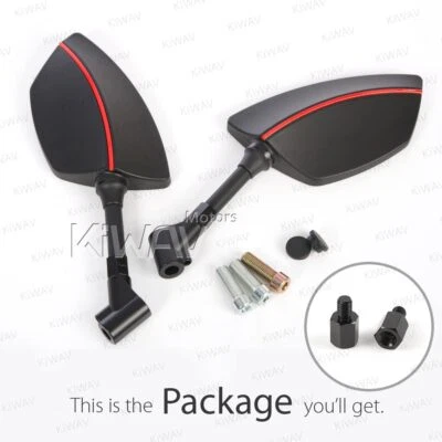 Redline Motorcycle Mirrors Black Clear View 10mm 1.5 Pitch for BMW R nine T - Изображение 1 из 4