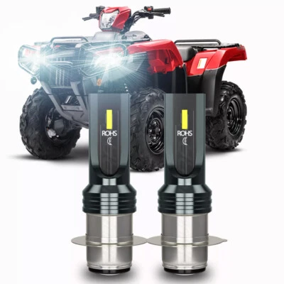 Faros LED para Yamaha Grizzly 660 2002-2007 aptos para YFM660F YFM660FA 2x H6 Foto 1 de 4