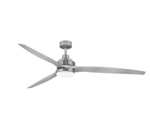 Hinkley Lighting Artiste 72" LED Smart Fan, Nickel, Wall Control - 900172FBN-LWD - Picture 1 of 6