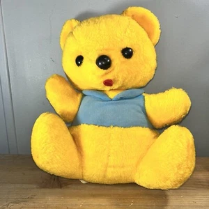 Vintage Knickerbocker Animals of Distinction Stuffed Bear w Blue Shirt - Picture 1 of 7