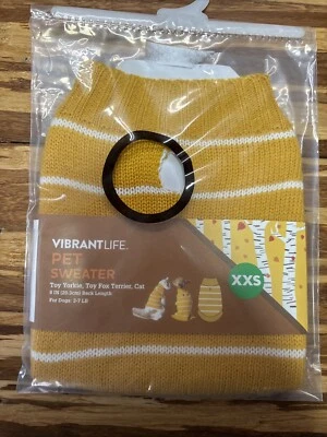 Vibrant Life Cat Dog Pet Sweater Extra Extra Small 3-7 lb. Pets Toy Yorkie XXS - Image 1 of 4