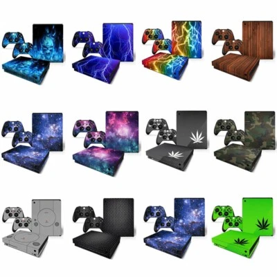 Cool Vinyl Skins per XBOX ONE X adesivo decalcomania cover console e 2 controller skin - Immagine 1 di 4