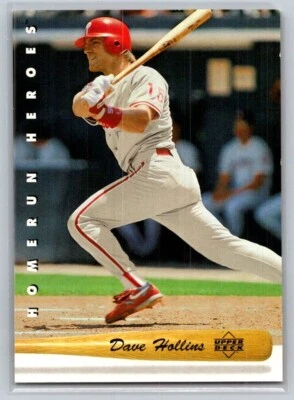 💎1993 Upper Deck Homerun Heroes #HR10 Dave Hollins - Philadelphia Phillies💎 Foto 1 de 2