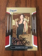 Jeanette Lee Auto 2008 Donruss Sports Legends BLUE Autograph 899/1013  Billiards