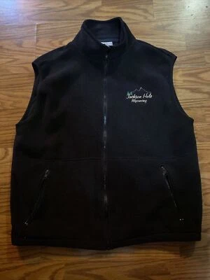 Chaleco polar bordado para hombre talla XL vintage Jackson Hole Parque Nacional de Wyoming Foto 1 de 4