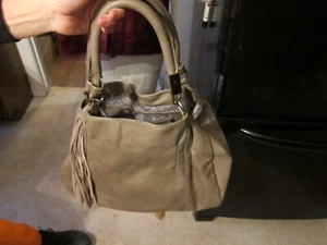 Moda Luxe Tan Hobo Shoulder Bag Purse Leather GORGEOUS - Picture 1 of 5