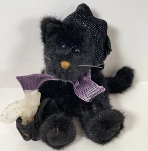 Boyds Bears ZELDA Z. BRUTCHYPUSS 13" Negro Gatito Gato Decoración de Halloween #919790 - Imagen 1 de 13