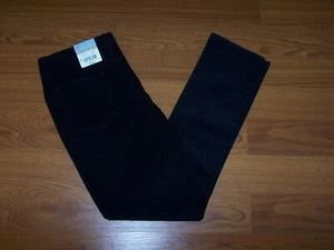 Size 18 Boys Modern Fit Adjustable Waist Class/Club Corduroy Pants (Black) - Picture 1 of 4