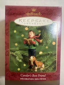 Decorazione natalizia Hallmark Keepsake 2000 - cane migliore amico di Caroler - Foto 1 di 6