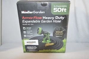 MG-50G Stronger Deluxe Heavy Duty Expandable Flexible Garden Water Hose (50ft) - Picture 1 of 4