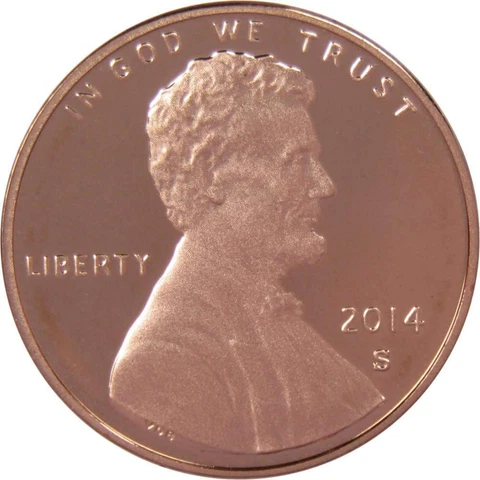 2014 S Lincoln Shield Cent Choice Proof Penny 1c Coin Collectible Cover